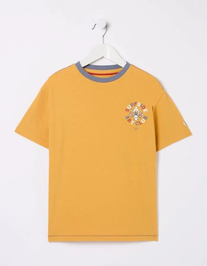 Kids FatFace TShirts and Polos Art Graphic Jersey TShirt Golden Yellow