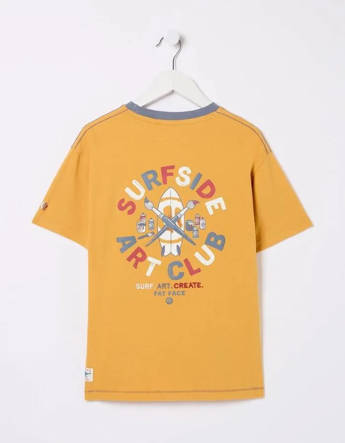 Kids FatFace TShirts and Polos Art Graphic Jersey TShirt Golden Yellow