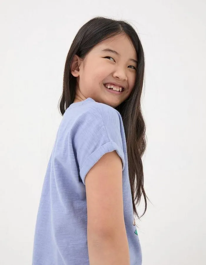 Kids FatFace Tops and TShirts VW Graphic Jersey T Shirt Washed Blue