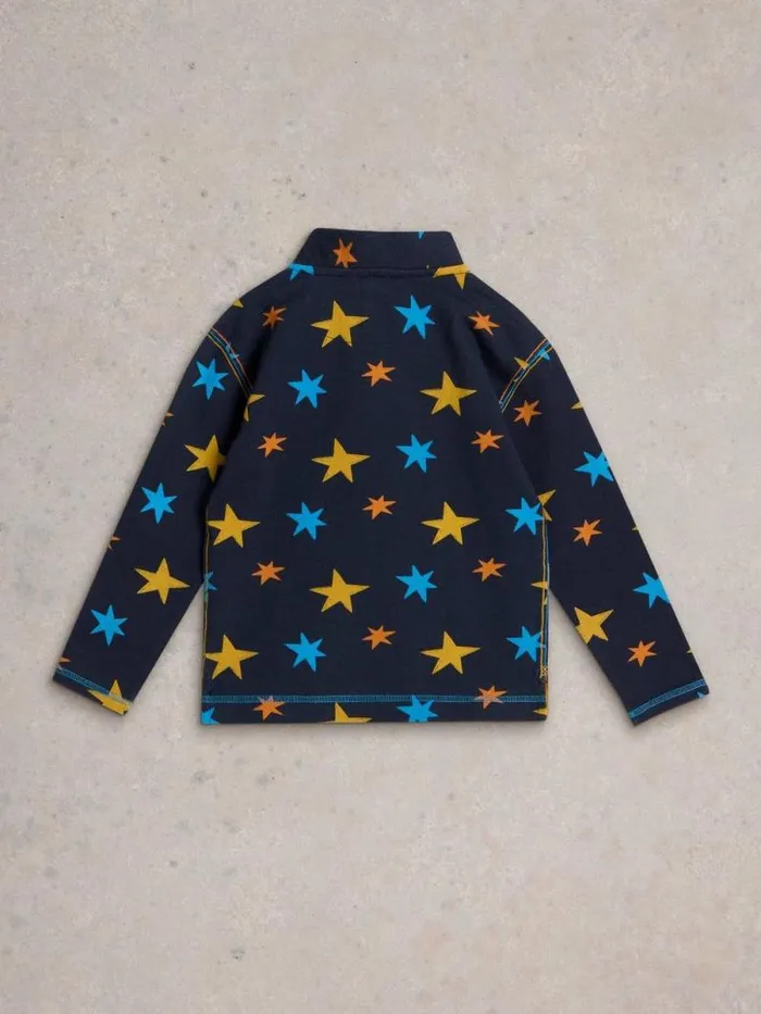 Kids Jack Star Funnel Sweat Navy Multi White Stuff Knitwear Kids Jack Star Funnel Sweat Navy Multi White Stuff Knitwear