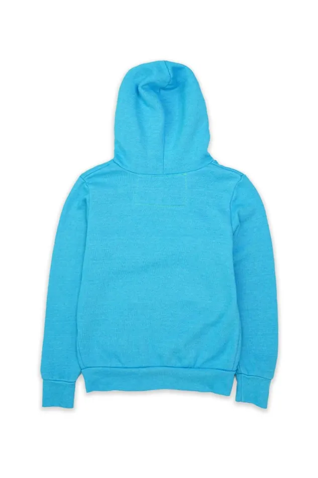 Kids Kids Collection Aviator Nation KID039S 5 STRIPE HOODIE 8211 NEON BLUE NEON RAINBOW