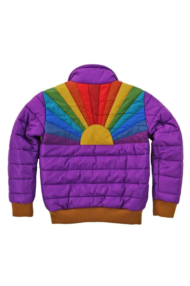 Kids Kids Collection Aviator Nation KID039S SUNBURST JACKET 8211 PURPLE MAGIC