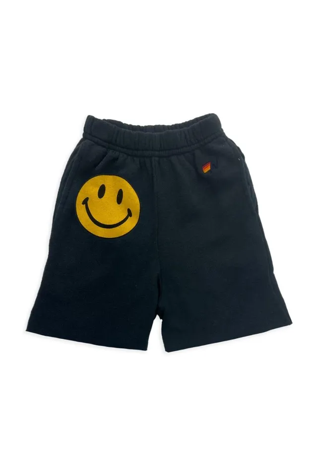 Kids Kids Collection Aviator Nation SMILEY KIDS SWEATSHORTS 8211 CHARCOAL