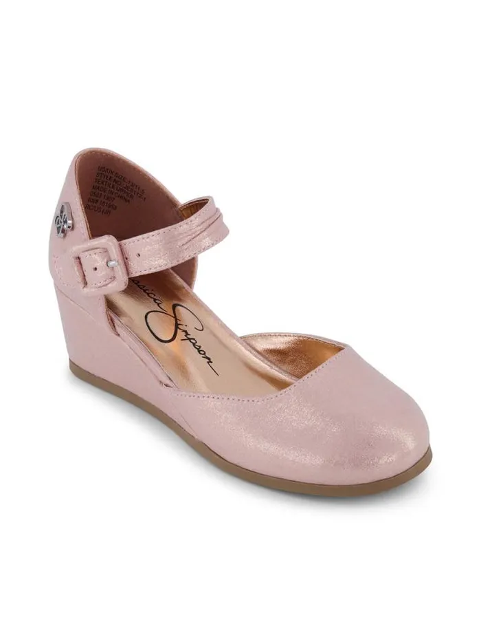 Kids Shoes Jessica Simpson Girls039 Tatiana Wedge Heel In Rose Gold