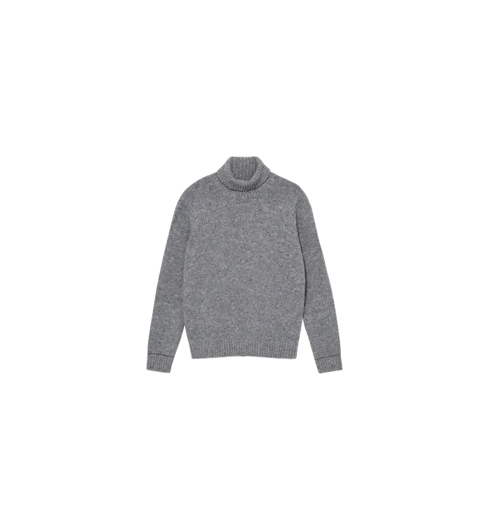 Knits MOS MOSH Men MMGGiorgio Autumn Roll Neck Knit Ocean Blue Melange