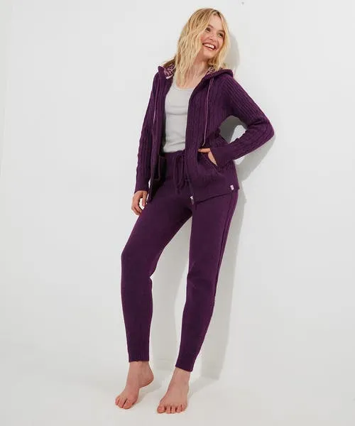 Knitwear and Cardigans Apparel Joebrowns Sloe Joes Knitted Cable Zip Up Cardigan Purple Knitwear and Cardigans Apparel Joebrowns Sloe Joes Knitted Cable Zip Up Cardigan Purple