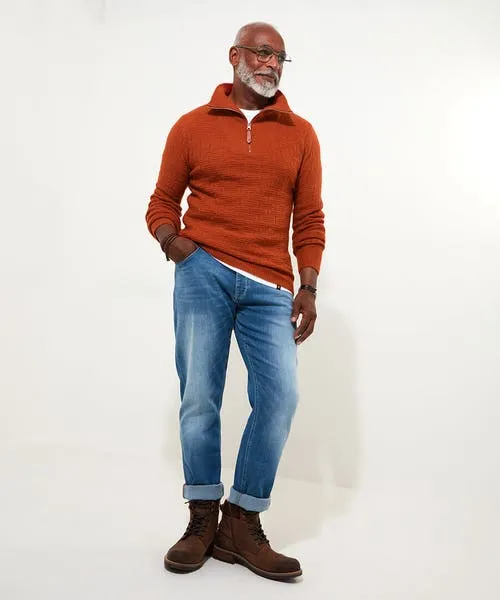 Knitwear Fabulous Funnel Rust 8211 Joebrowns Apparel
