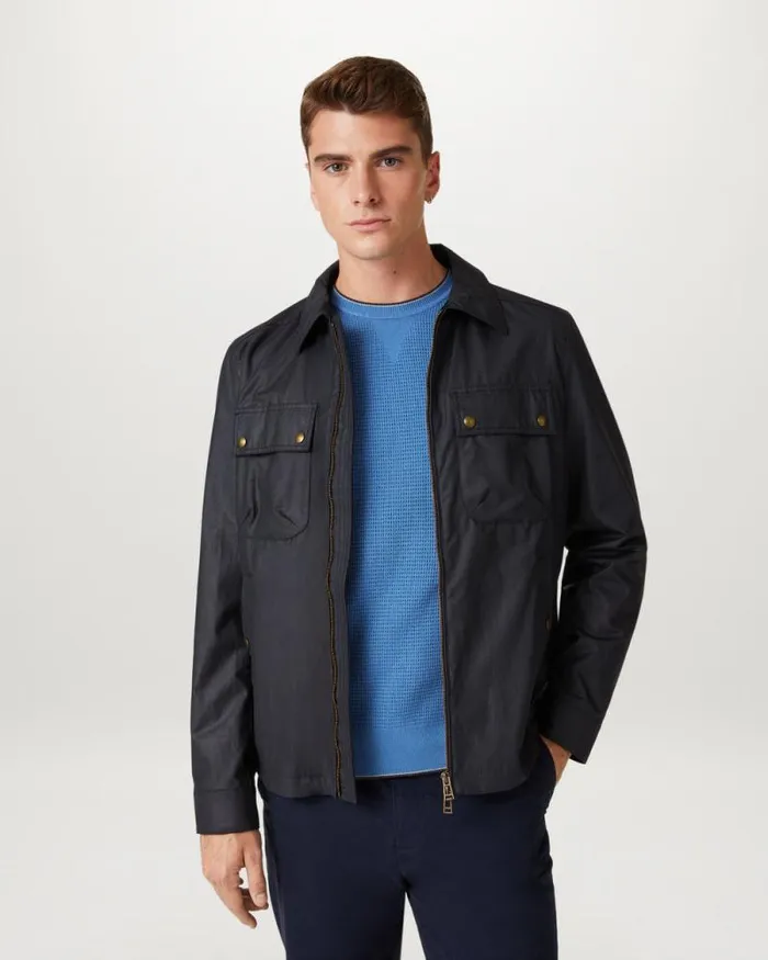 Knitwear Men Belstaff Cole Crewneck Jumper Moonlight Blue Knitwear Men Belstaff Cole Crewneck Jumper Moonlight Blue