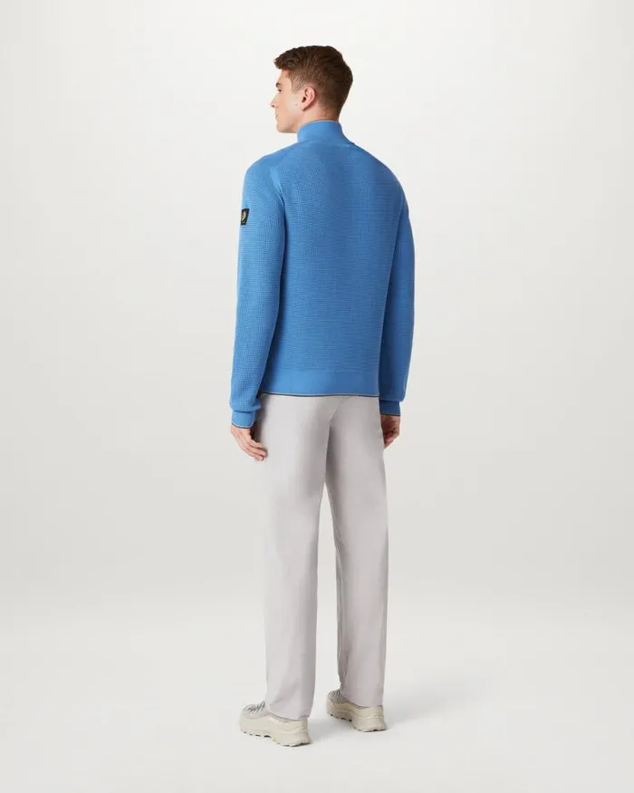 Knitwear Men Belstaff Cole Quarter Zip Jumper Moonlight Blue Knitwear Men Belstaff Cole Quarter Zip Jumper Moonlight Blue