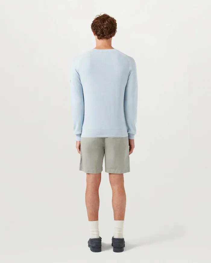 Knitwear Men Belstaff Guide Crewneck Jumper Sky Blue