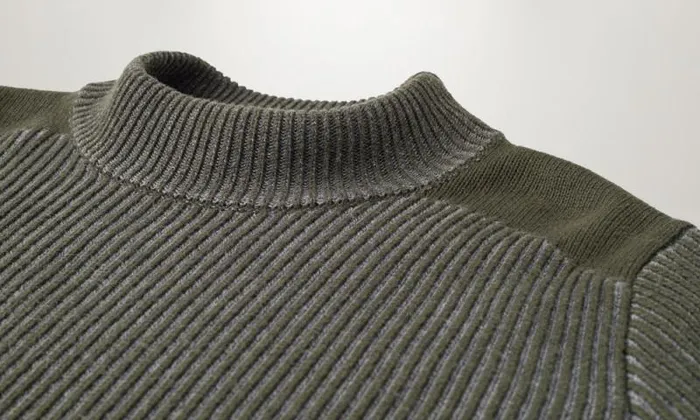 Knitwear Men Belstaff Stanley Mock Neck Jumper Tile Green Mid Grey Heather Knitwear Men Belstaff Stanley Mock Neck Jumper Tile Green Mid Grey Heather