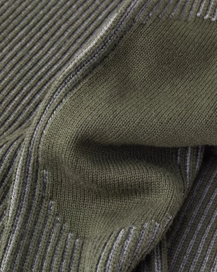Knitwear Men Belstaff Stanley Mock Neck Jumper Tile Green Mid Grey Heather Knitwear Men Belstaff Stanley Mock Neck Jumper Tile Green Mid Grey Heather