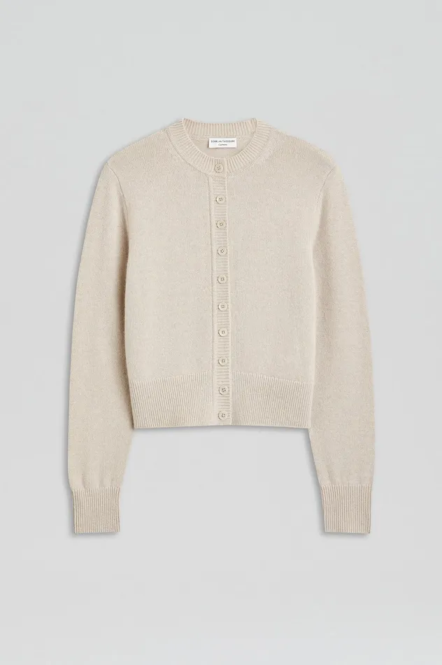 Knitwear Women CASHMERE CARDIGAN DOVE Scanlan Theodore