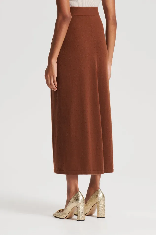 Knitwear Women CASHMERE SARONG SKIRT SPICE Scanlan Theodore Knitwear Women CASHMERE SARONG SKIRT SPICE Scanlan Theodore