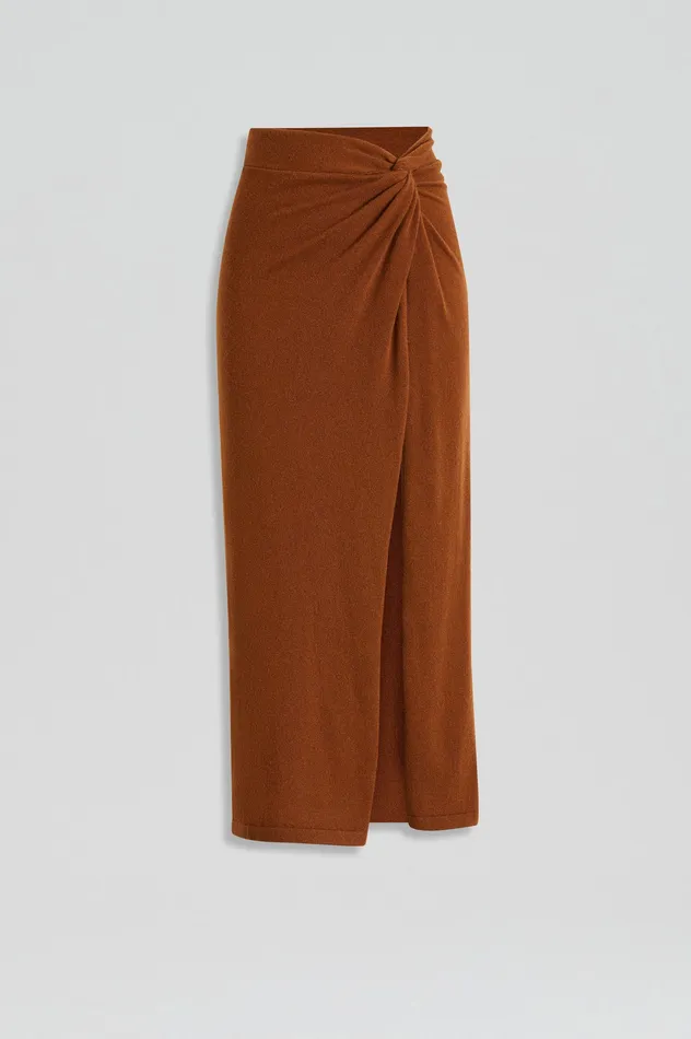 Knitwear Women CASHMERE SARONG SKIRT SPICE Scanlan Theodore Knitwear Women CASHMERE SARONG SKIRT SPICE Scanlan Theodore