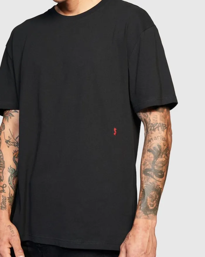 Ksubi 42154 Biggie Ss Tee Blackred Mens TShirts