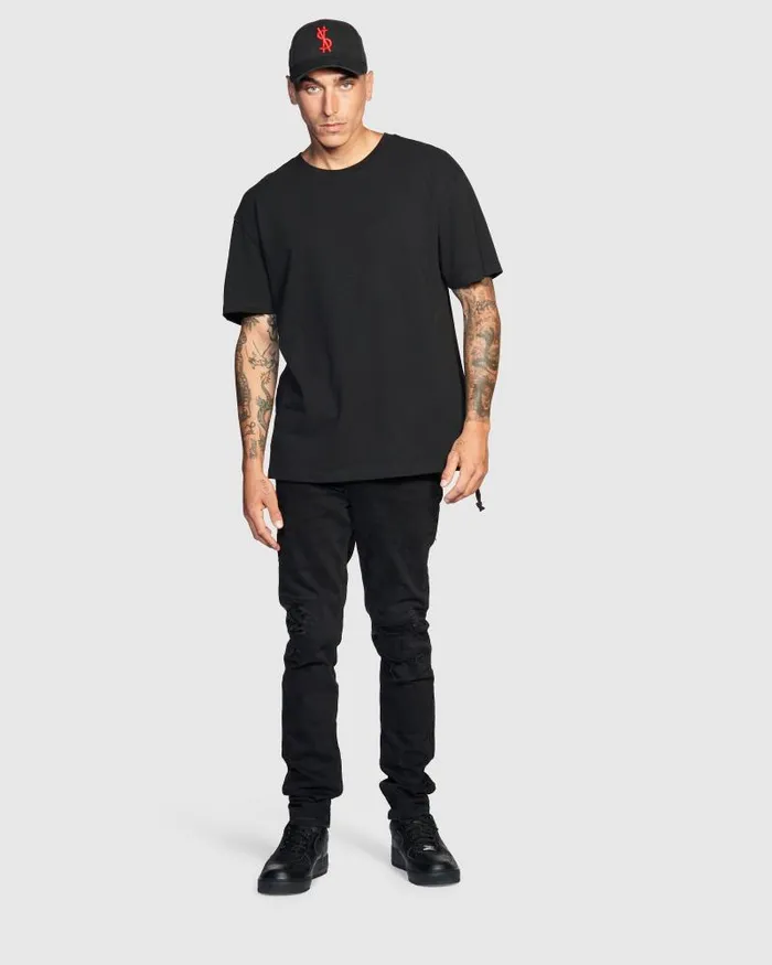 Ksubi 42154 Biggie Ss Tee Blackred Mens TShirts