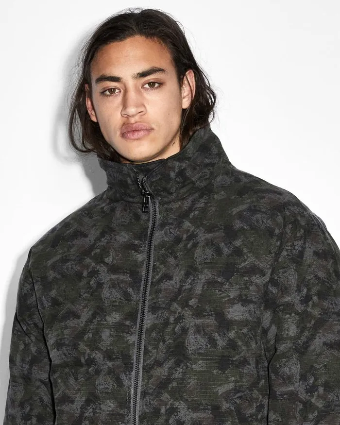 Ksubi Amnesia Reversible Puffer Jacket Camo Mens Jackets
