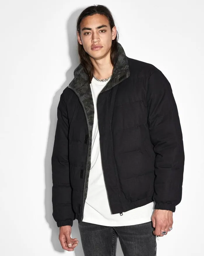 Ksubi Amnesia Reversible Puffer Jacket Camo Mens Jackets