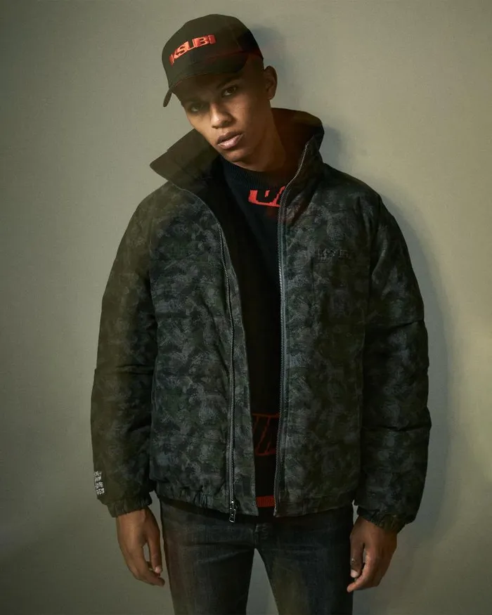 Ksubi Amnesia Reversible Puffer Jacket Camo Mens Jackets