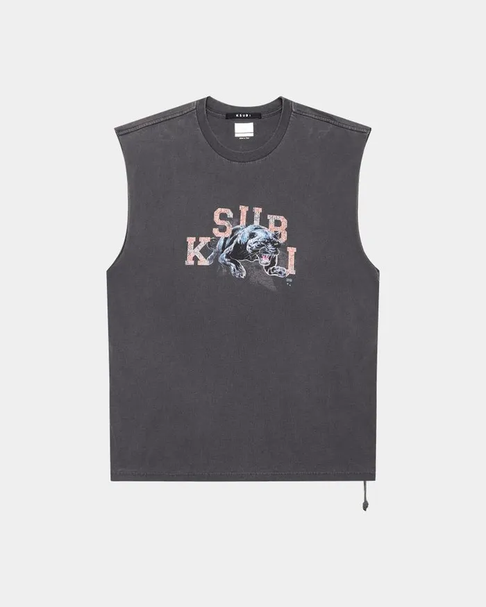 Ksubi Apex Biggie Slash Tee Faded Black Mens TShirts