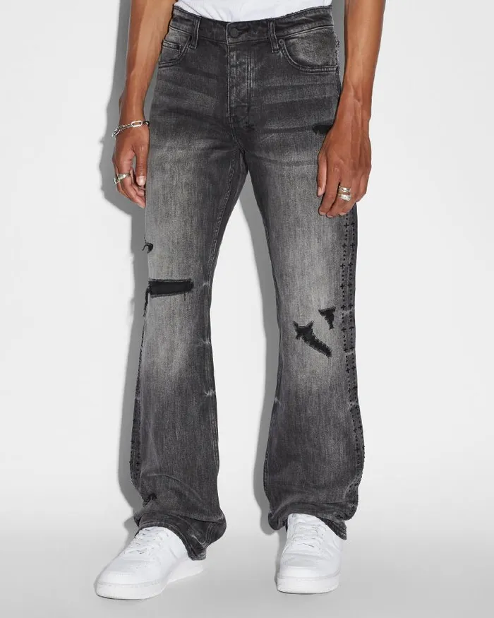 Ksubi Bronko Black Metal Mens Bootcut