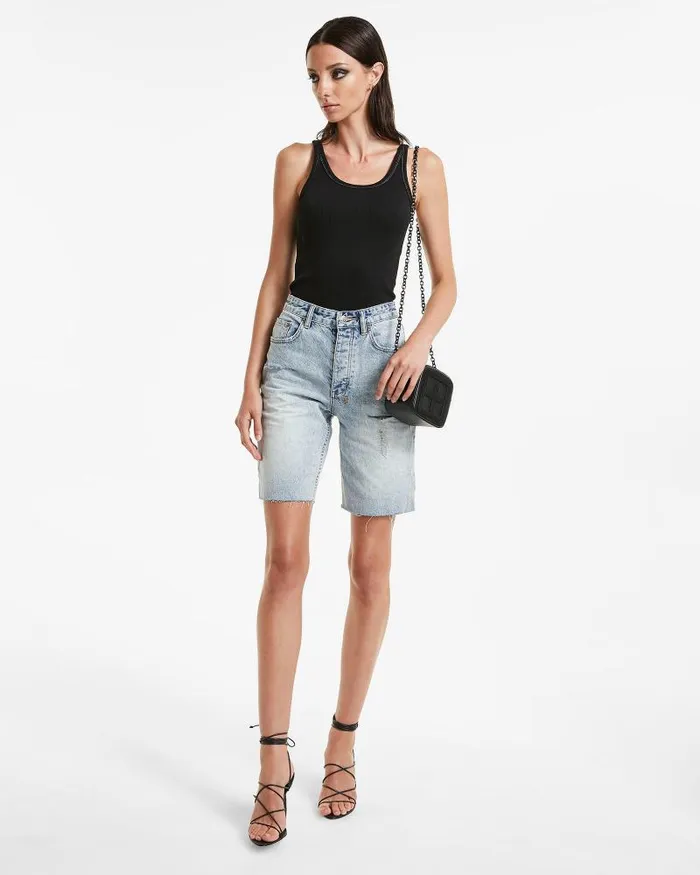 Ksubi Brooklyn Short Skream Trashed Womens Denim Shorts