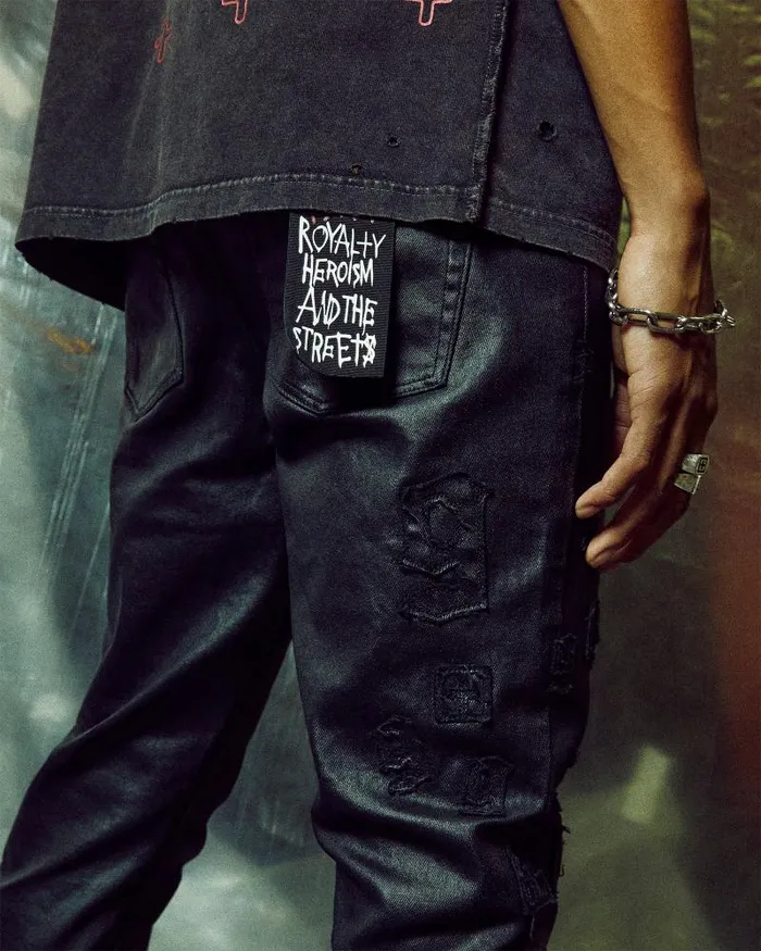 Ksubi Chitch 999 Black Wax Mens Skinny