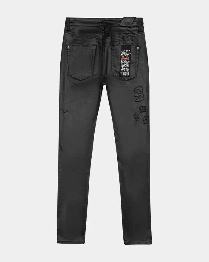 Ksubi Chitch 999 Black Wax Mens Skinny