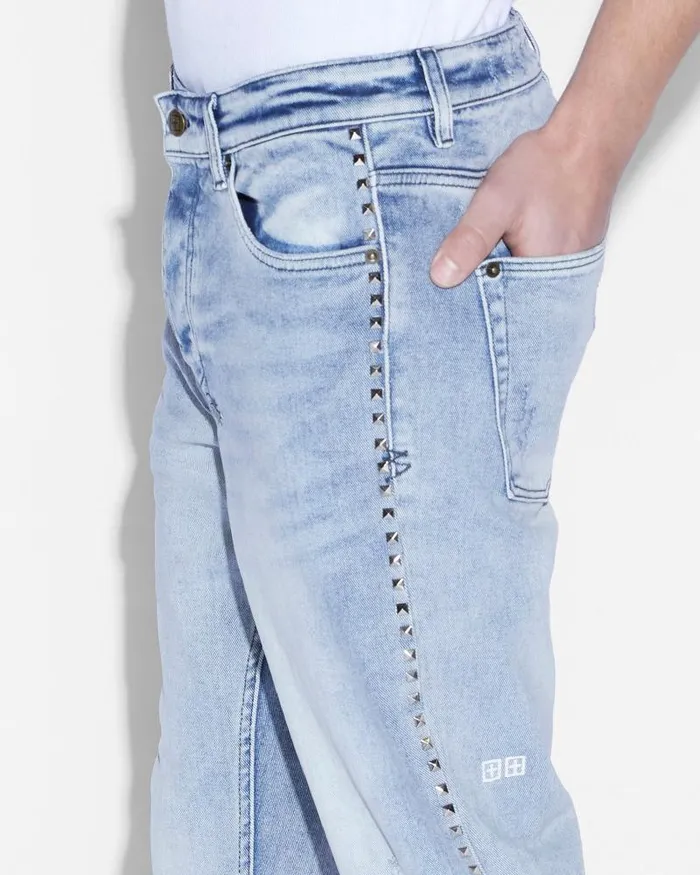 Ksubi Chitch Philly Blue Studded Mens Skinny