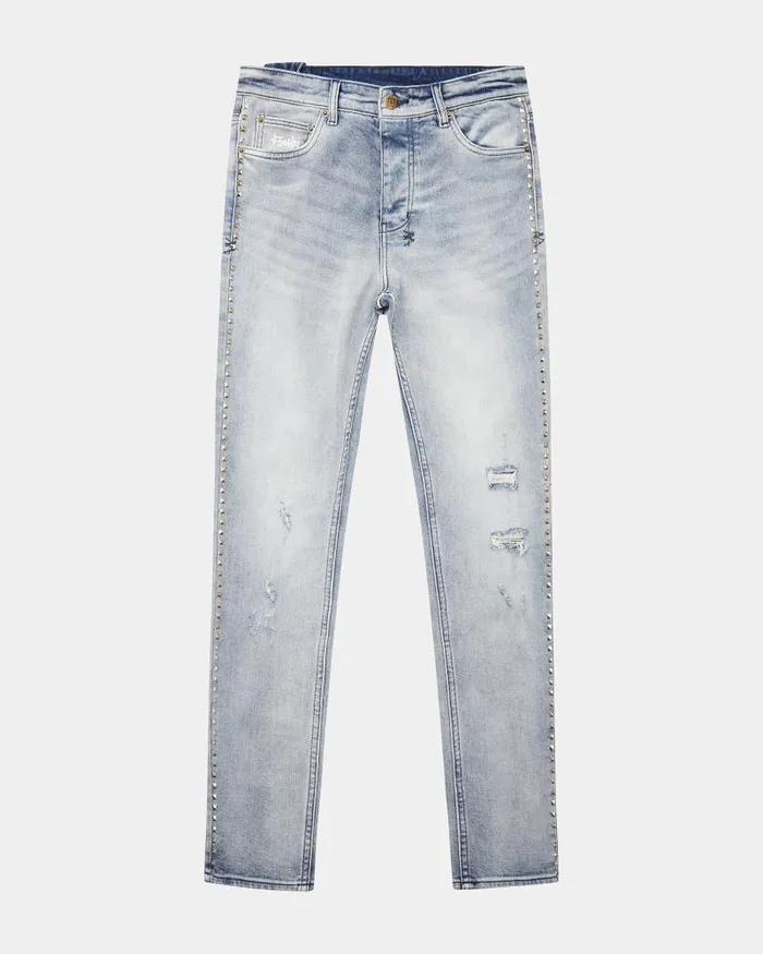 Ksubi Chitch Philly Blue Studded Mens Skinny