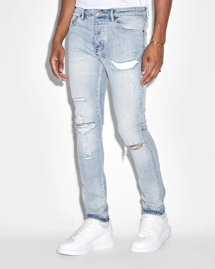 Ksubi Chitch Punk Blue Thrashed Mens Skinny