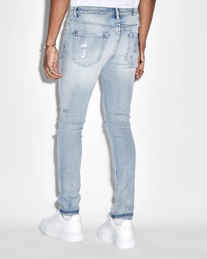 Ksubi Chitch Punk Blue Thrashed Mens Skinny