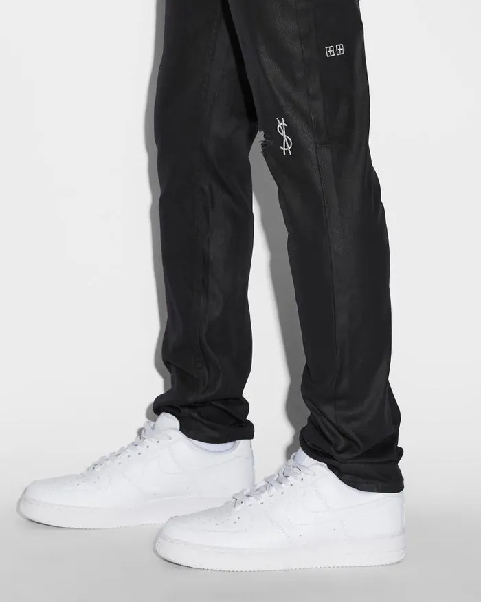 Ksubi Chitch Waxed Silver Mens Skinny