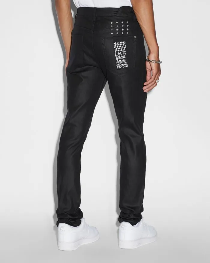 Ksubi Chitch Waxed Silver Mens Skinny