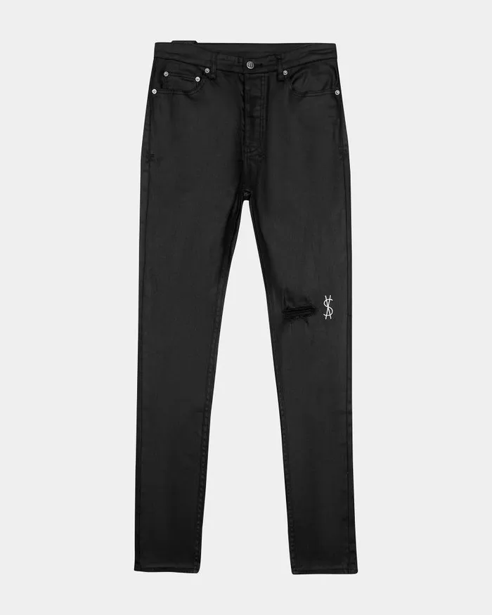 Ksubi Chitch Waxed Silver Mens Skinny