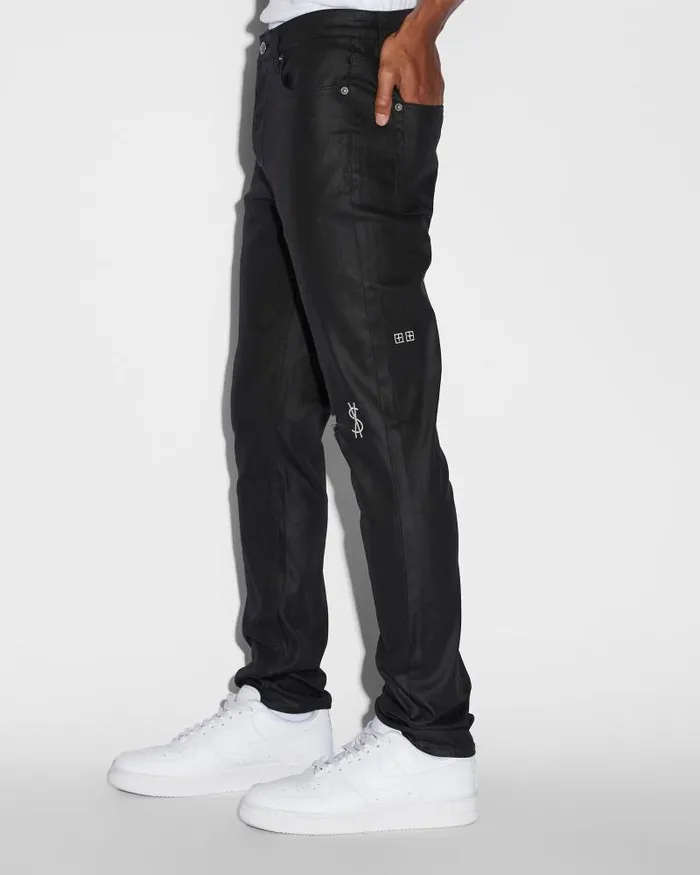 Ksubi Chitch Waxed Silver Mens Skinny