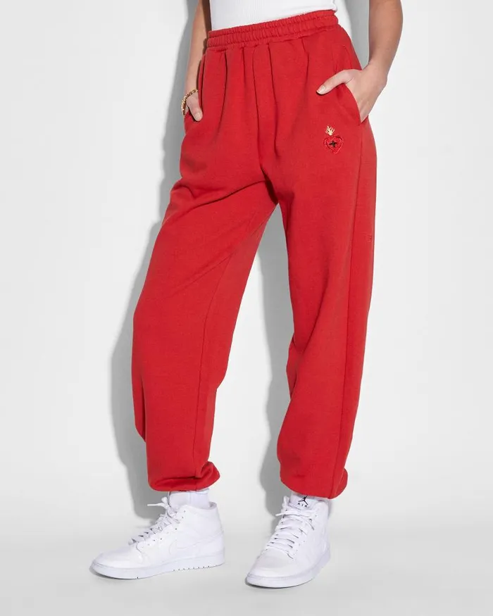 Ksubi Emblazed Trax Crimson Womens Sweats