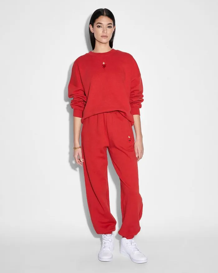 Ksubi Emblazed Trax Crimson Womens Sweats