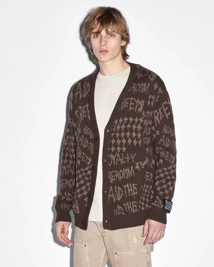 Ksubi Heroism Cardigan Java Mens Knits