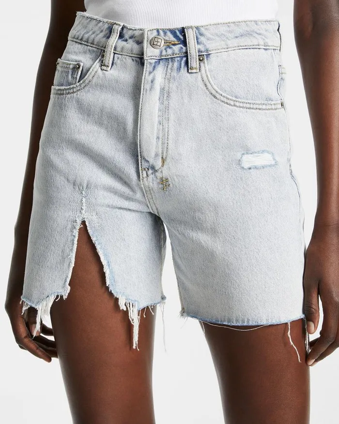 Ksubi Racer Short Muse Ripped Womens Denim Shorts