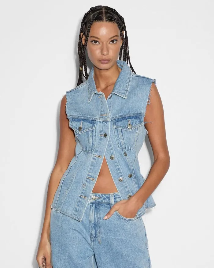 Ksubi Spark Vest Torn Up Womens Tops