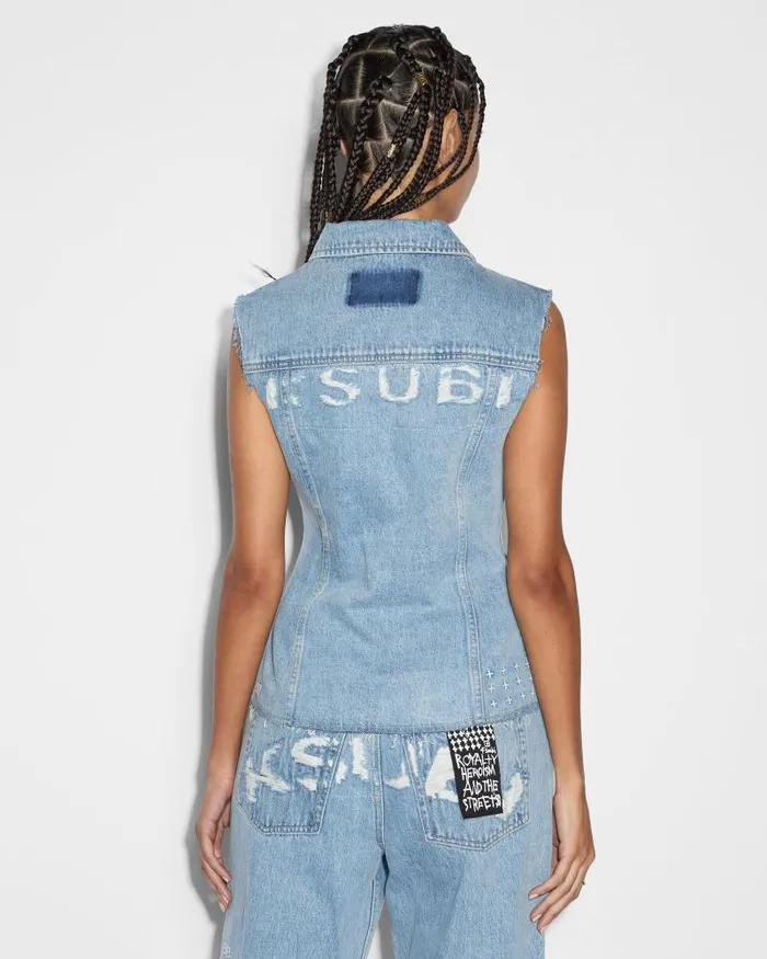 Ksubi Spark Vest Torn Up Womens Tops