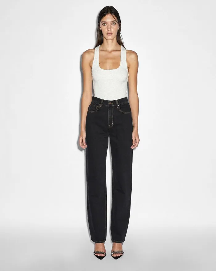 Ksubi Stacked Origin Tank Snow Marle Womens Tops