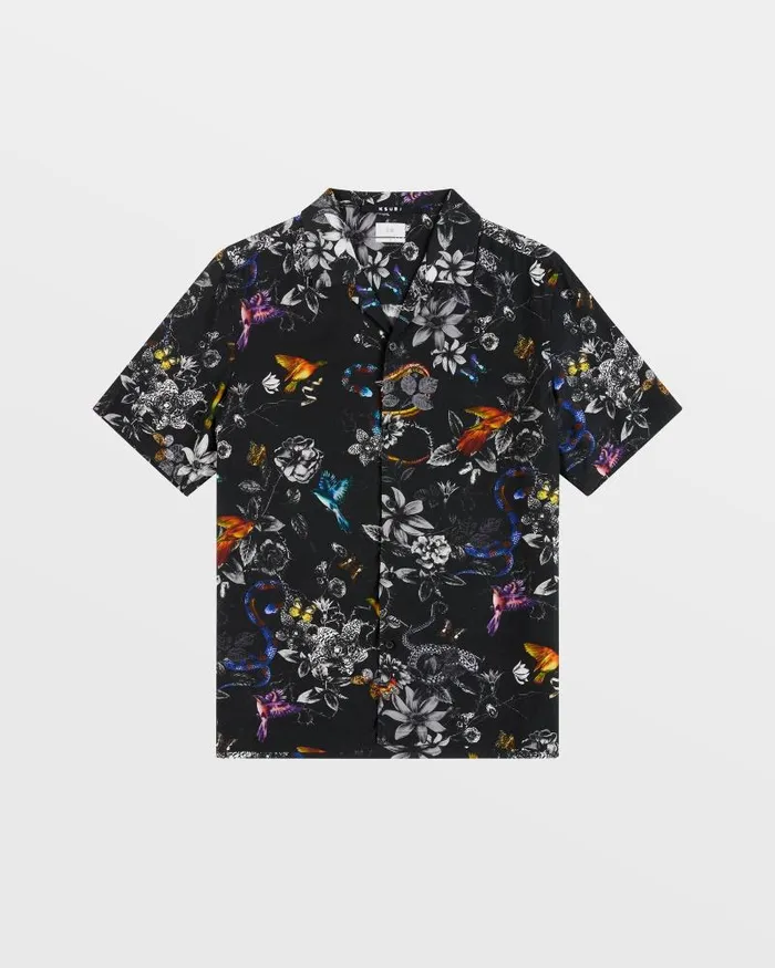 Ksubi Unearthly Resort Ss Shirt Black Mens Shirts