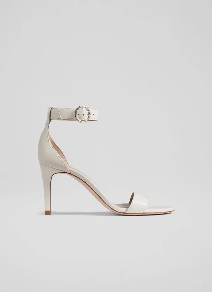 LKBennett Court Shoes Women Ivy Nude 1 Leather Single Strap Sandals