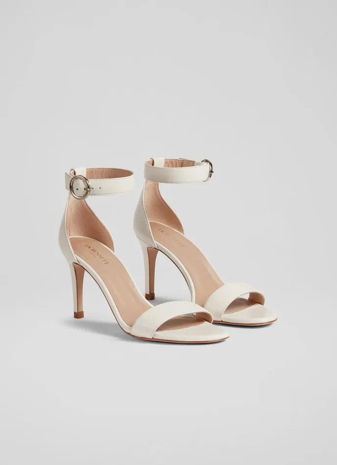 LKBennett Court Shoes Women Ivy Nude 1 Leather Single Strap Sandals