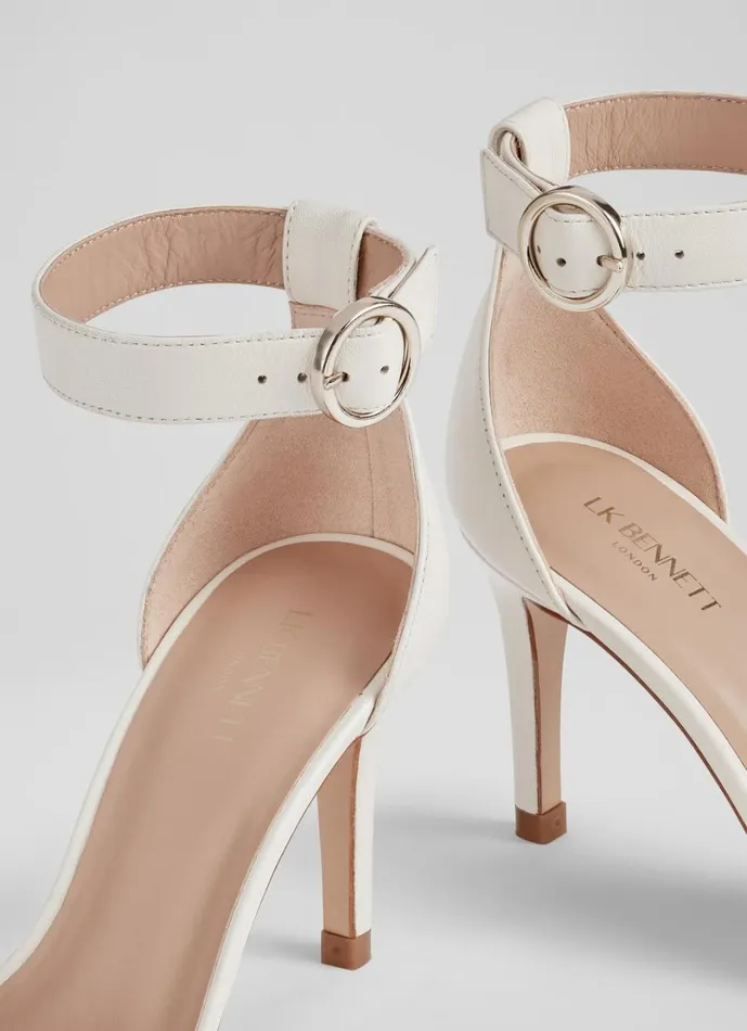 LKBennett Court Shoes Women Ivy Nude 1 Leather Single Strap Sandals