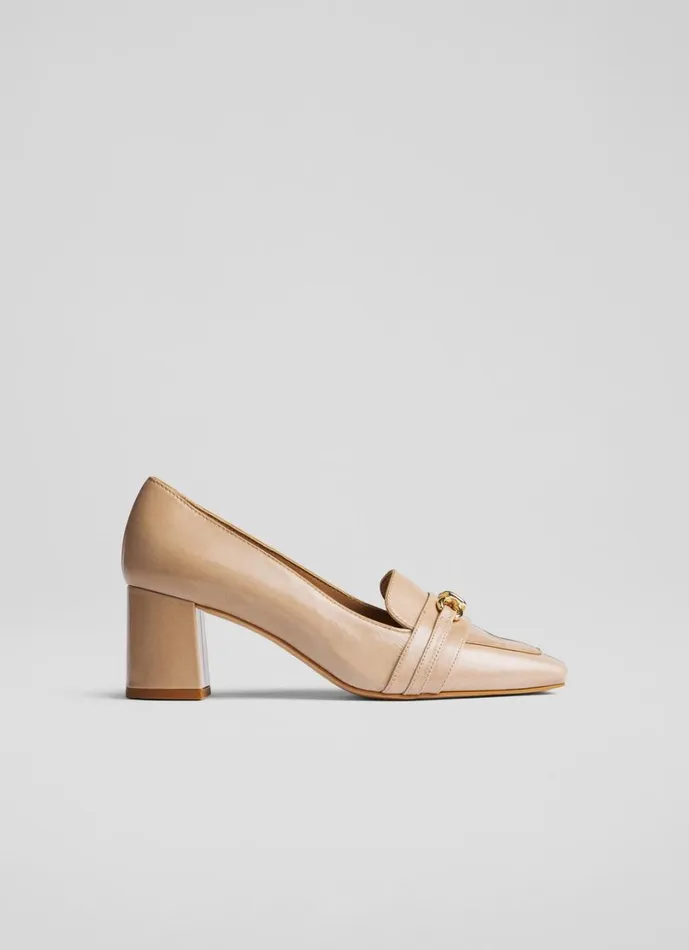 LKBennett Court Shoes Women Sydnie Trench Leather Twist Trim Loafer Court Shoes