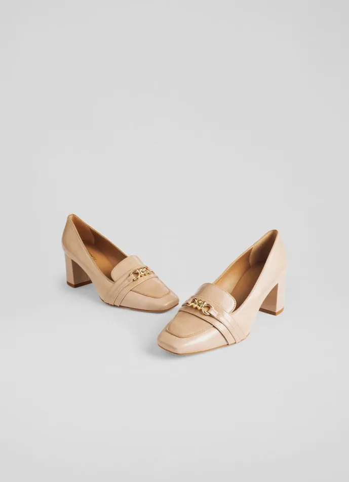 LKBennett Court Shoes Women Sydnie Trench Leather Twist Trim Loafer Court Shoes LKBennett Court Shoes Women Sydnie Trench Leather Twist Trim Loafer Court Shoes